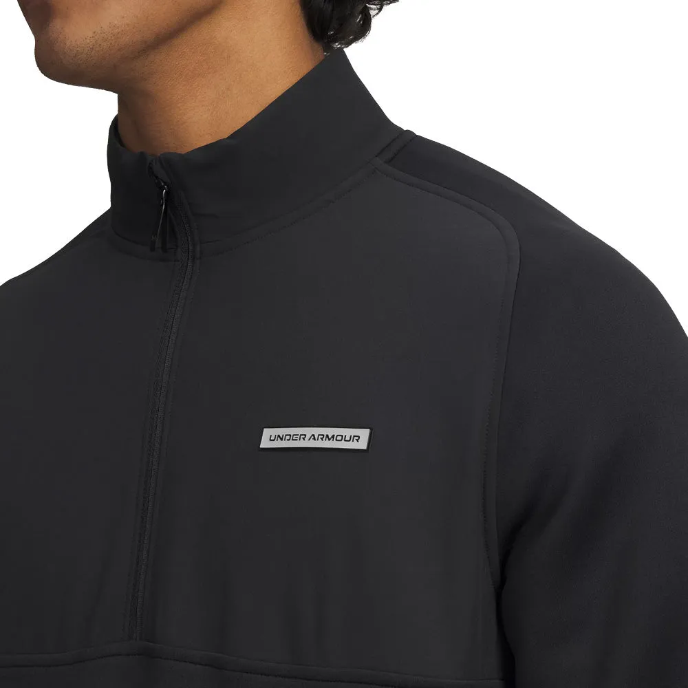 Black Friday Sale Under Armour Drive Pro Hybrid 1/2 Zip Pullover - Black/Black