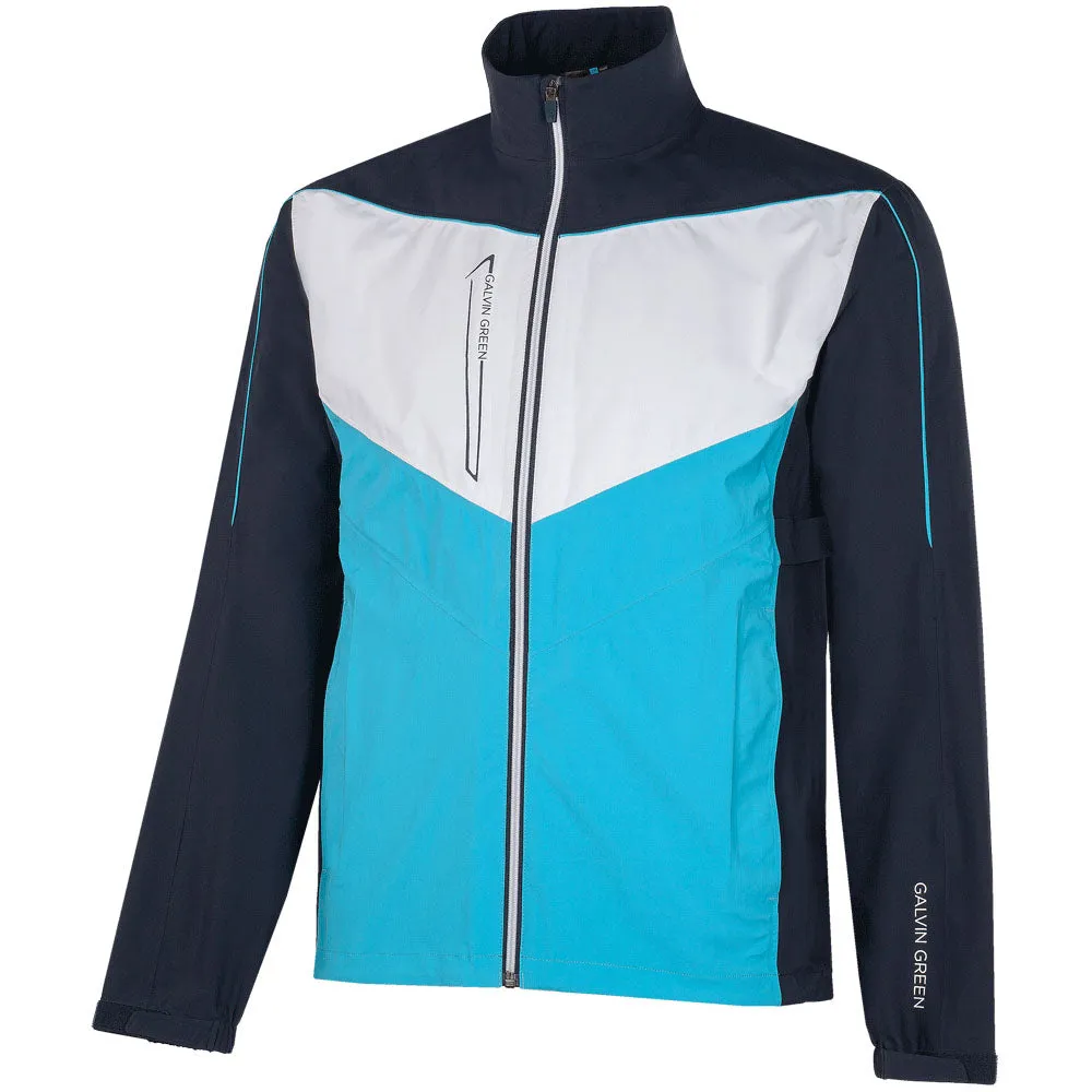 Autumn Sale Rise Every Time Galvin Green Armstrong Gore-Tex Paclite Waterproof Jacket - Navy/Aqua/White