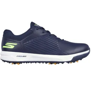 Skechers Go Golf Elite Vortex Spiked Waterproof Shoes - Navy/Lime Sweetest Day Sale Bring the Heat