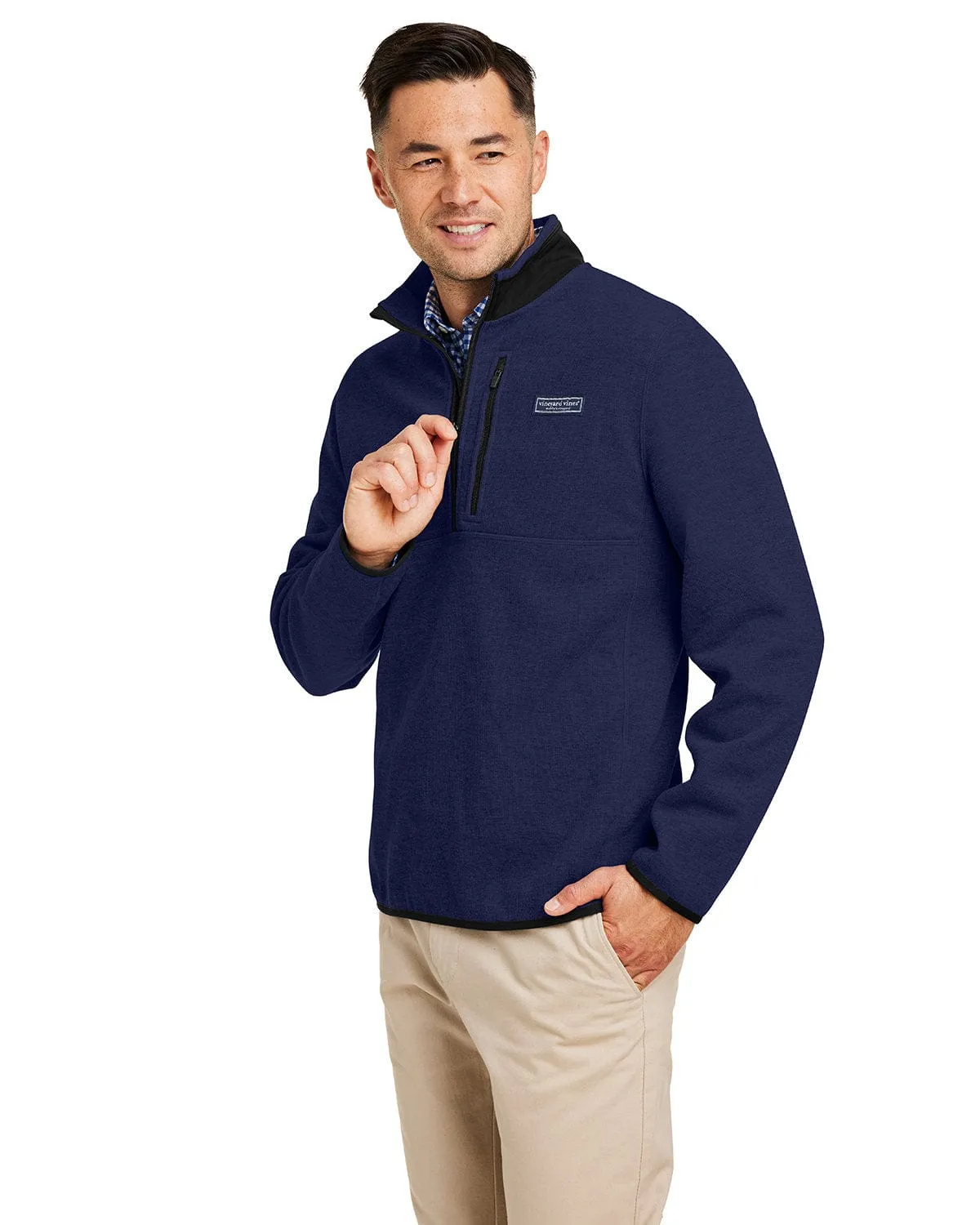 Dare to Lead Vineyard Vines - Men'S Mountain Sweater Fleece Quarter-Zip