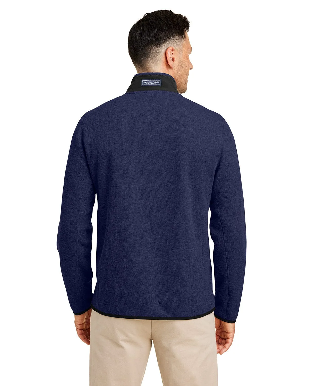 Vineyard Vines - Men'S Mountain Sweater Fleece Quarter-Zip Walk with Power
