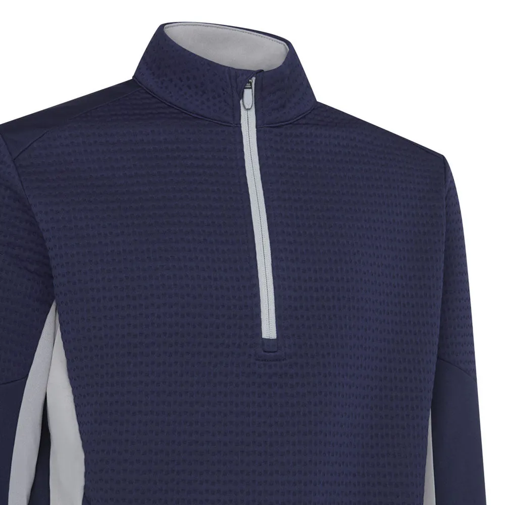 Callaway 1/4 Zip Textured Pullover - Peacoat Footwear for the Fearless Command Attention