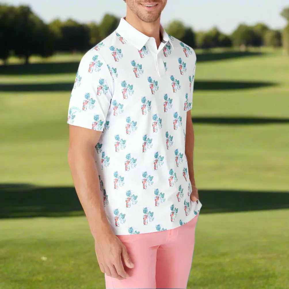 Own the Streets Callaway 19Th Hole Polo Shirt - Bright White