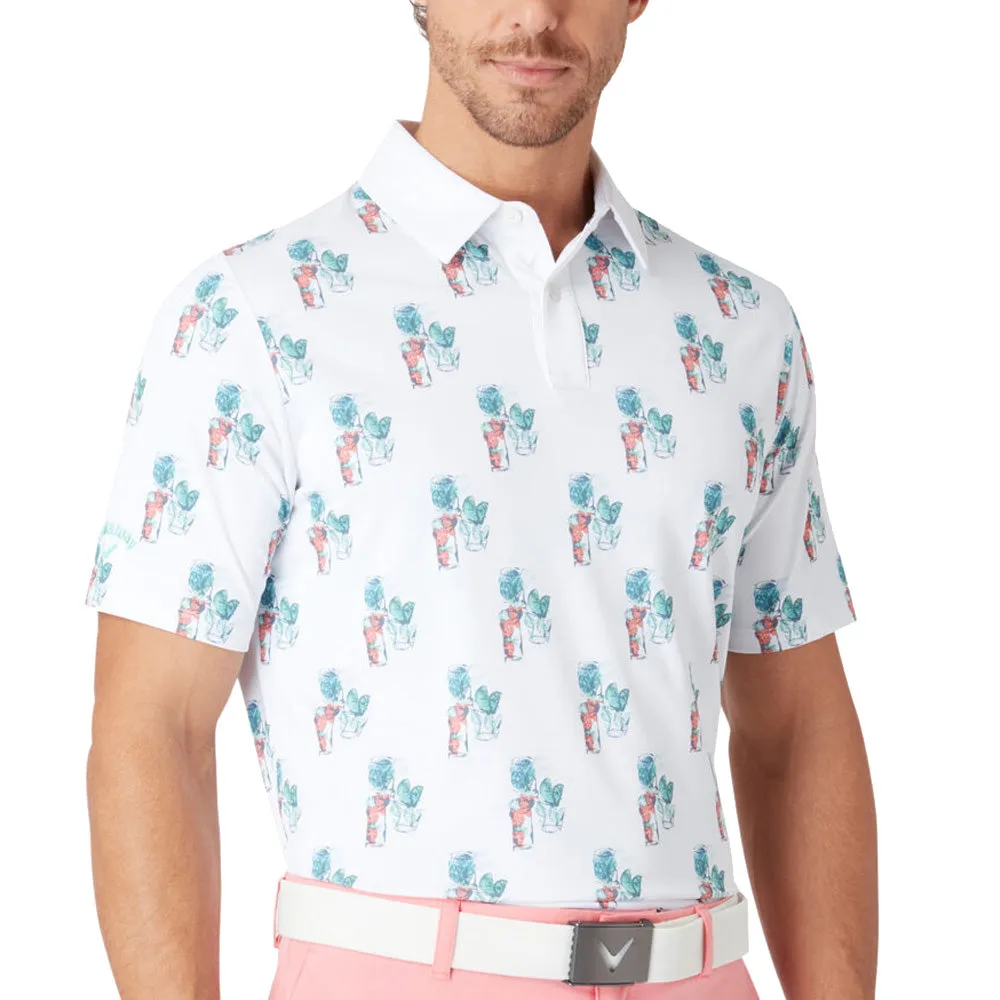 Callaway 19Th Hole Polo Shirt - Bright White Unleash Your Power Built for the Bold