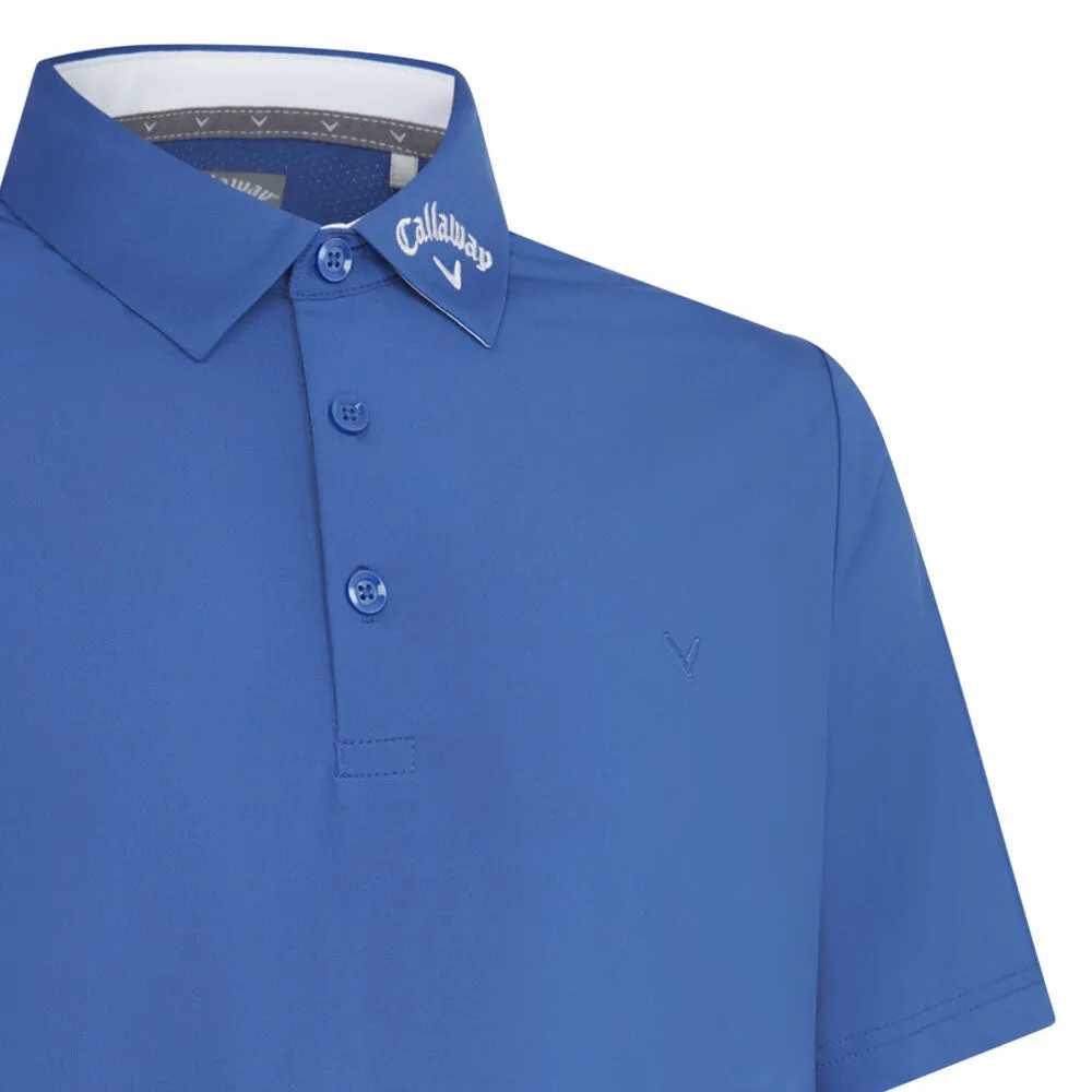 Callaway 3 Chev Odyssey Polo Shirt - Galaxy Blue Keep Going Strong