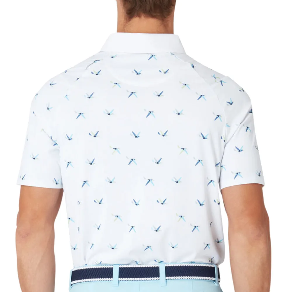 Black Friday Exclusive Callaway All Over Birdie Polo Shirt - Bright White