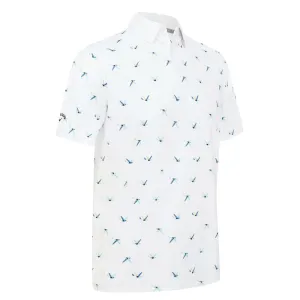 Own the Moment Callaway All Over Birdie Polo Shirt - Bright White