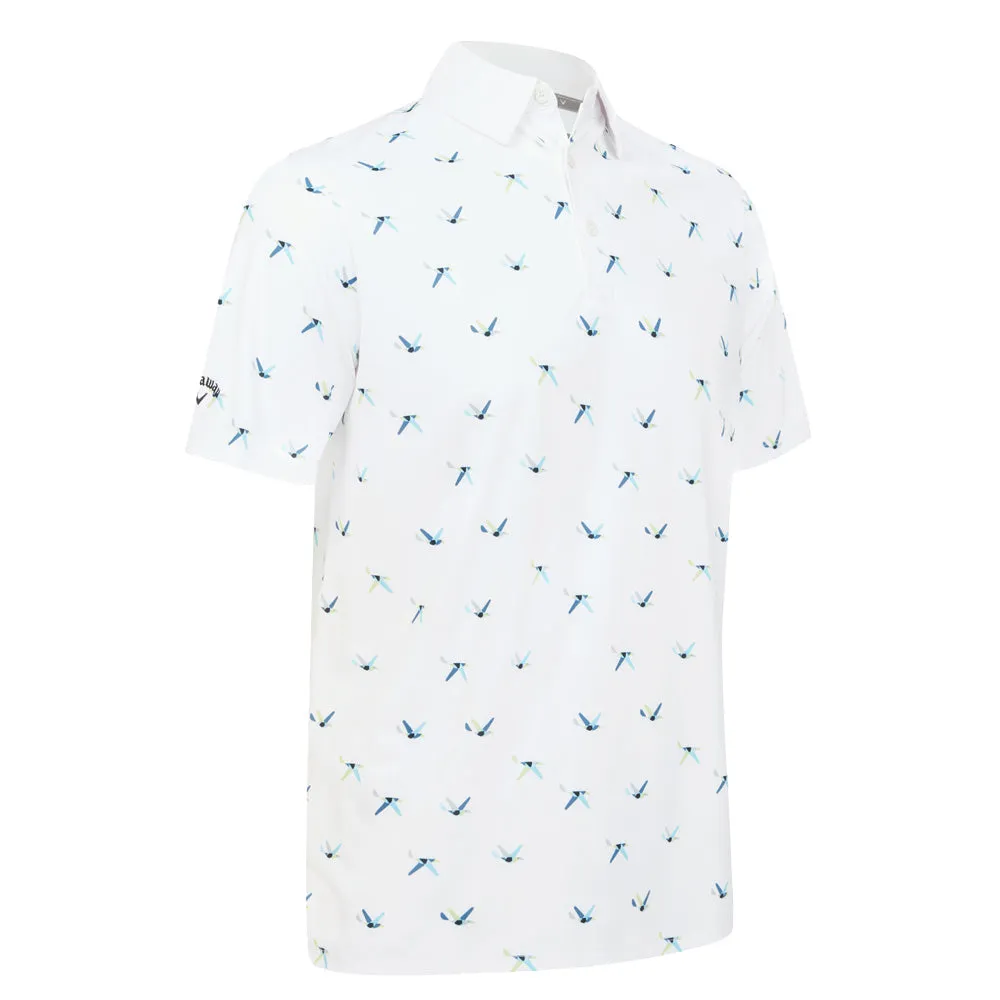 Own the Moment Callaway All Over Birdie Polo Shirt - Bright White