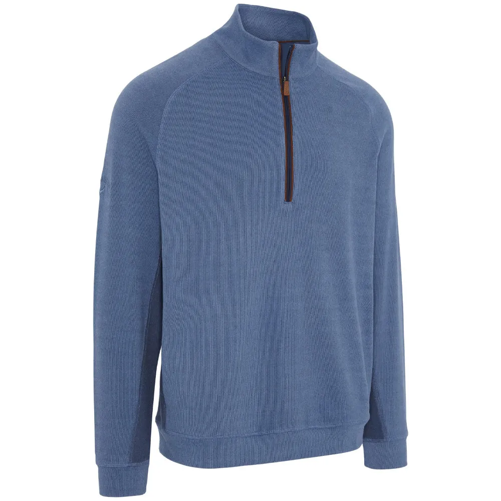 Black Friday Sale Sweetest Day Sale Callaway Brushed Rib 1/4 Zip Pullover - Peacoat Heather