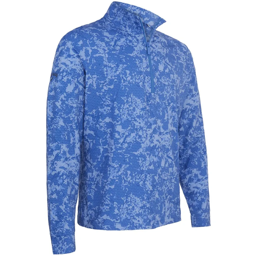 Black Friday Offer Callaway Camo Print 1/4 Zip Pullover - Magnetic Blue
