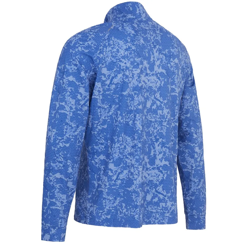 Callaway Camo Print 1/4 Zip Pullover - Magnetic Blue Black Friday Deal