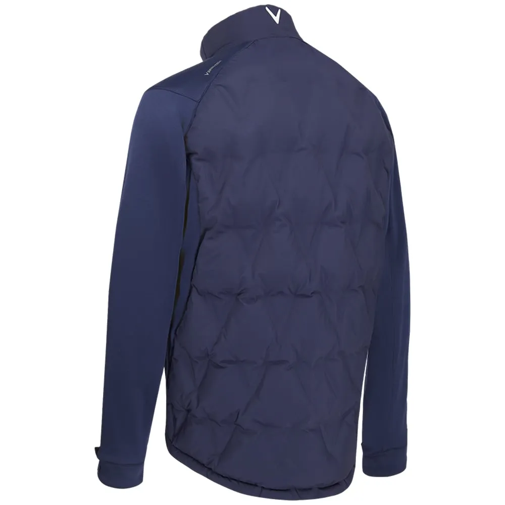 Own the Vibe Callaway Chev Welded Quilted Jacket - Peacoat