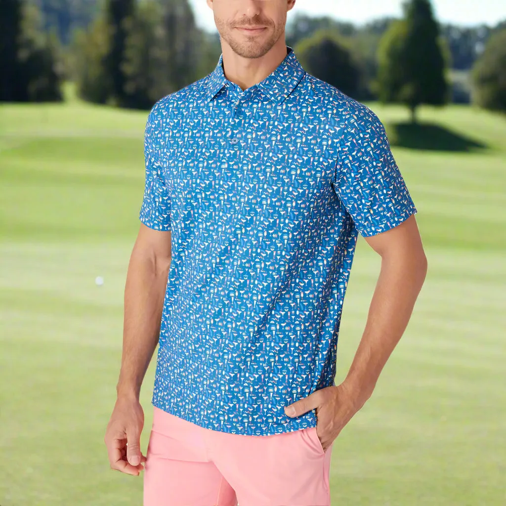 Empower Your Journey Callaway Cocktail Polo Shirt - Galaxy Blue