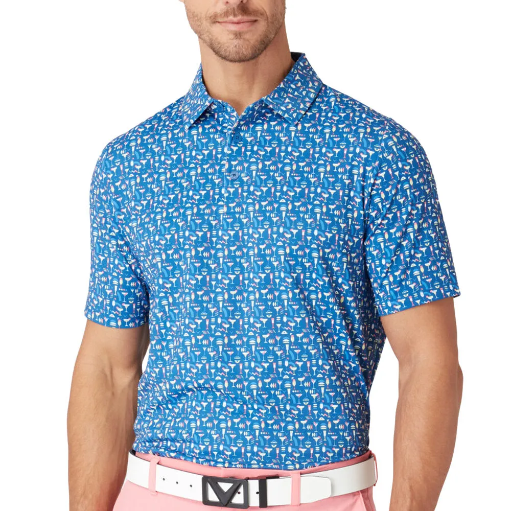 Callaway Cocktail Polo Shirt - Galaxy Blue Power Every Step Walk with Power