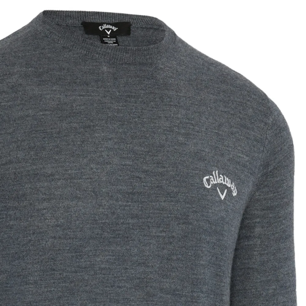 Callaway Crew Neck Merino Mix Sweater - Steel Heather Define Your Own Way