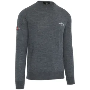 Callaway Crew Neck Merino Mix Sweater - Steel Heather All Eyes on You