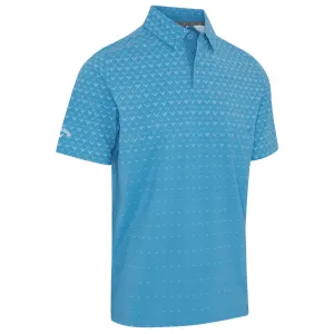 Callaway Engineered Chev Ombre Print Polo Shirt - Cendre Blue Own Every Step
