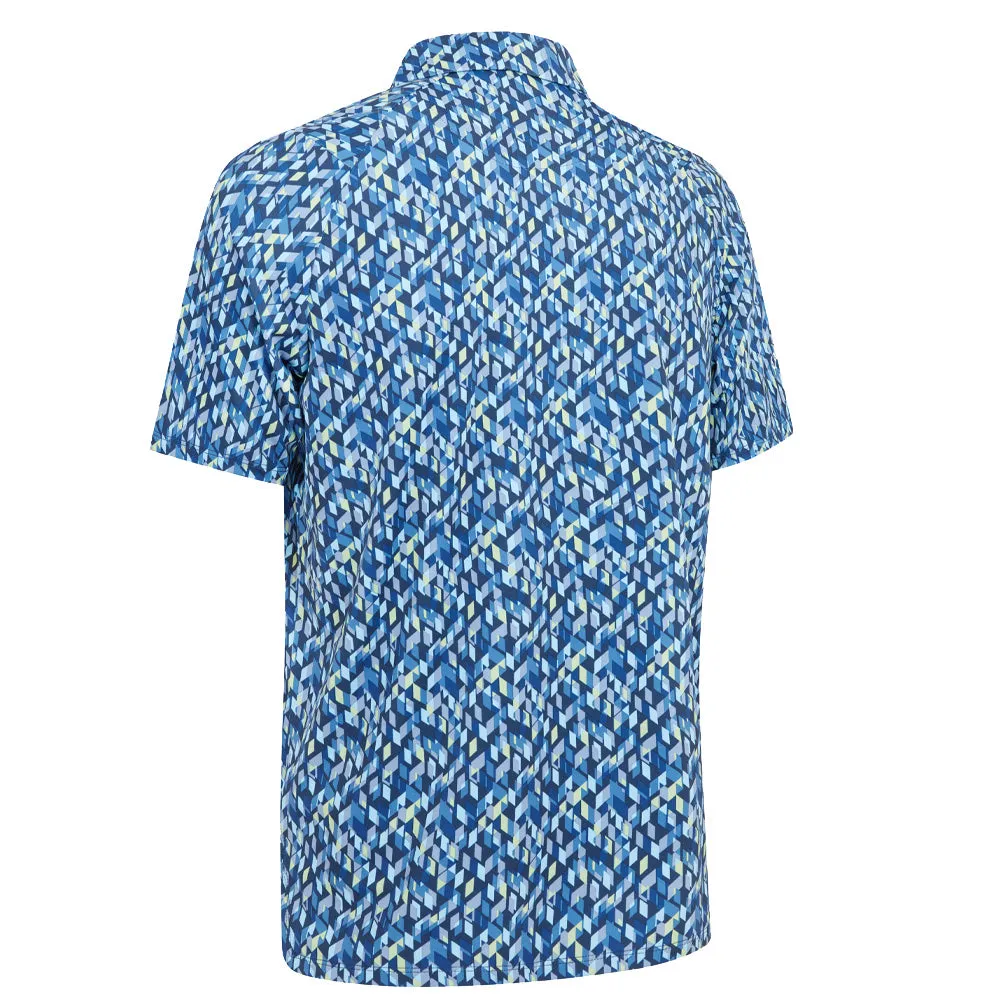 Keep Going Strong Callaway Kaleidoscope Chev Polo Shirt - Peacoat