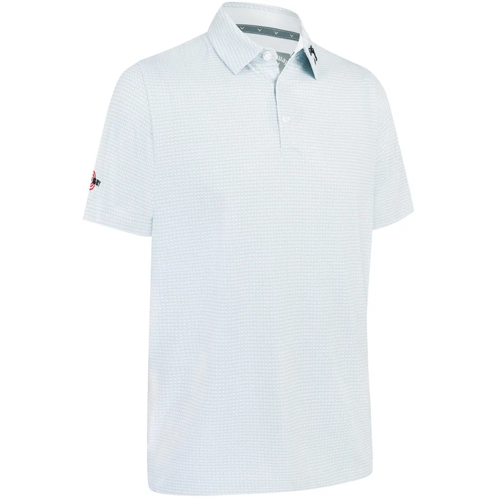 Callaway Odyssey Print Polo Shirt - Bright White Break Boundaries Footwear for the Fearless