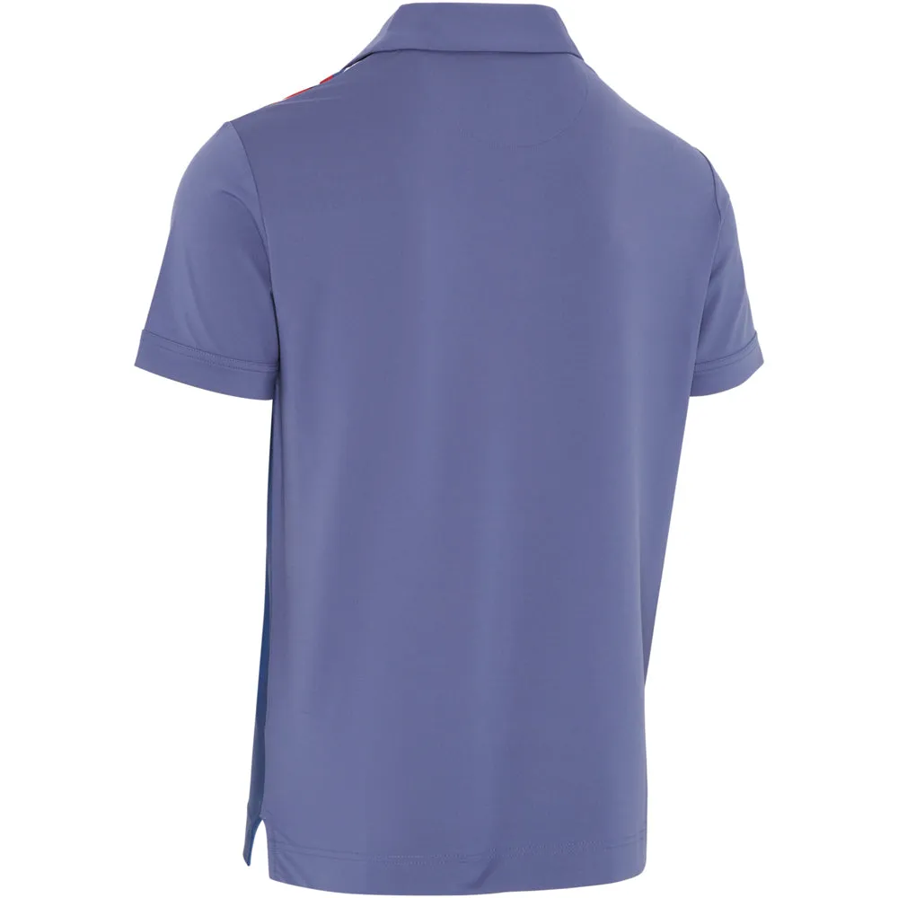 Callaway Ombre 3D Chev Geo Polo Shirt - Bijou Blue Built to Perform Move Beyond Ordinary