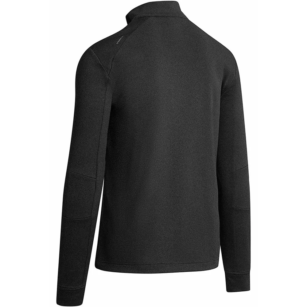 Steal Callaway Pieced Waffle 1/4 Zip Fleece - Caviar