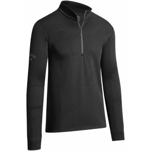 Callaway Pieced Waffle 1/4 Zip Fleece - Caviar Built for the Bold Own Every Step