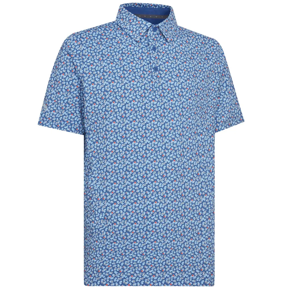 Dare to Lead Callaway Polaroid Confetti Polo Shirt - Galaxy Blue