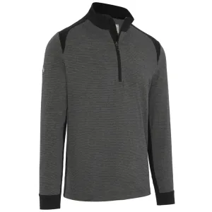Autumn Sale Chase What Moves You Callaway Soft Touch Blocked 1/4 Zip - Black Heather