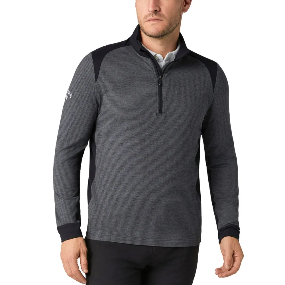Callaway Soft Touch Blocked 1/4 Zip - Black Heather Performance Unleashed