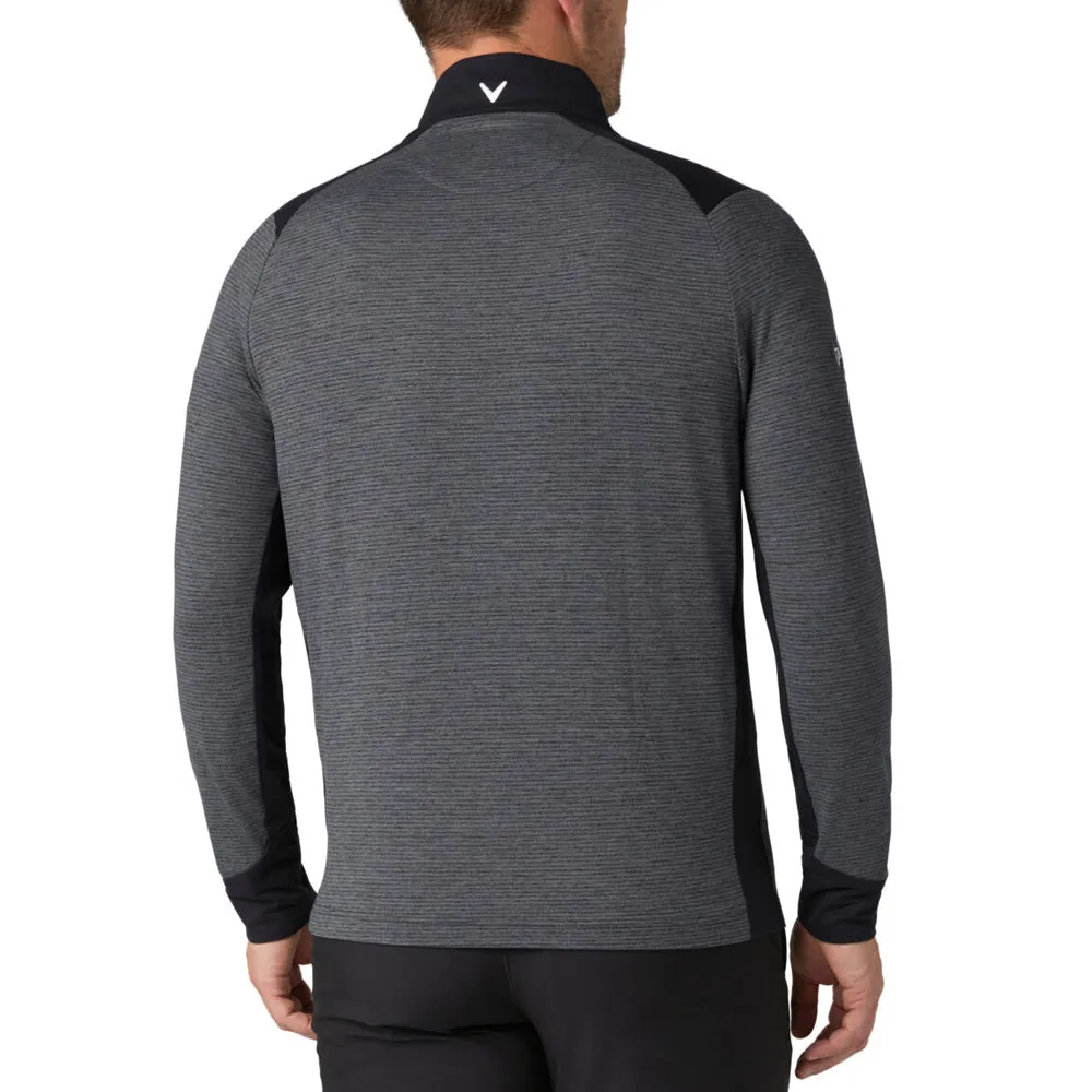 Define Your Own Way New Year's Eve Sale Callaway Soft Touch Blocked 1/4 Zip - Black Heather