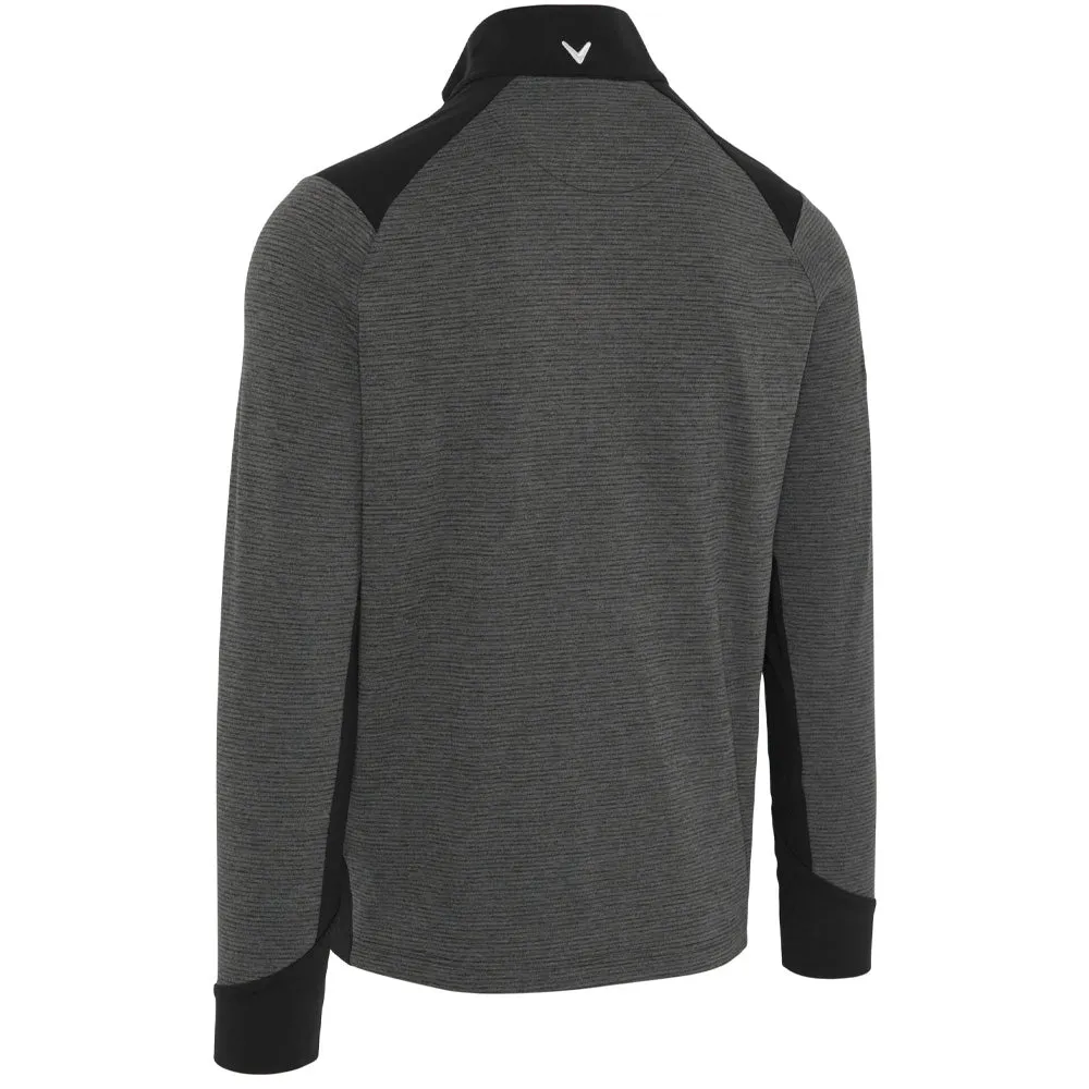 Callaway Soft Touch Blocked 1/4 Zip - Black Heather Fuel Your Fire