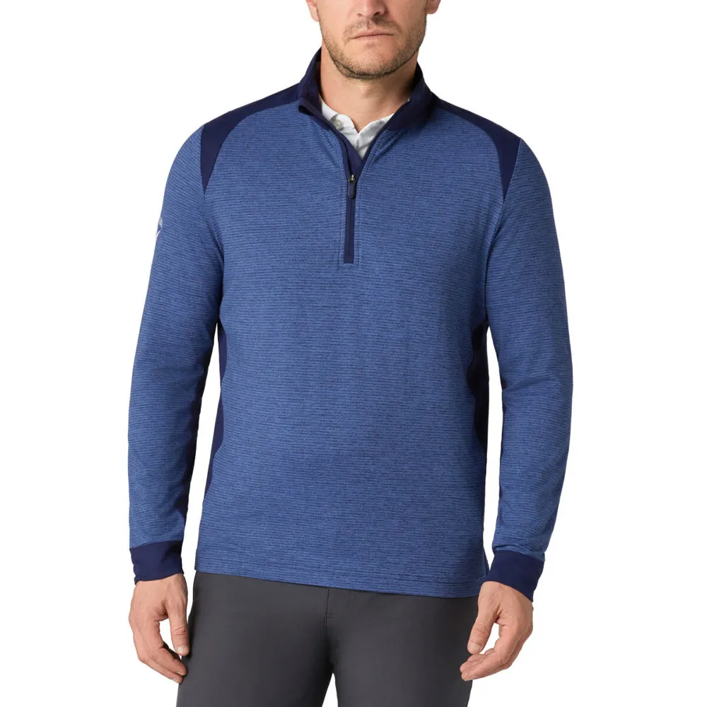 Affordable Style Meets Power Callaway Soft Touch Blocked 1/4 Zip - Peacoat Heather