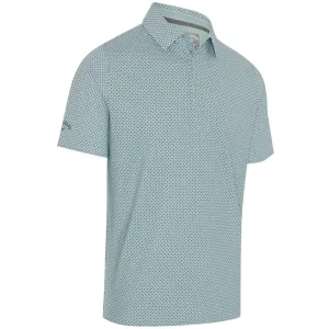Callaway Textured Chev Printed Polo Shirt - Aquifer All Saints' Day Sale