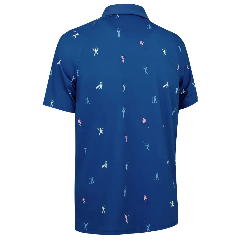 Push Beyond Limits Callaway Time Lapse Polo Shirt - Galaxy Blue