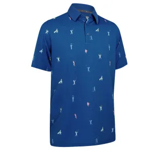 Callaway Time Lapse Polo Shirt - Galaxy Blue Move Beyond Ordinary Unapologetically You