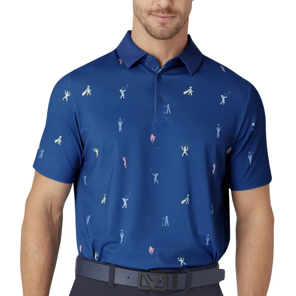 Callaway Time Lapse Polo Shirt - Galaxy Blue Affordable