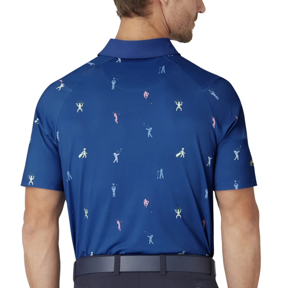 Callaway Time Lapse Polo Shirt - Galaxy Blue Game-Changer Footwear