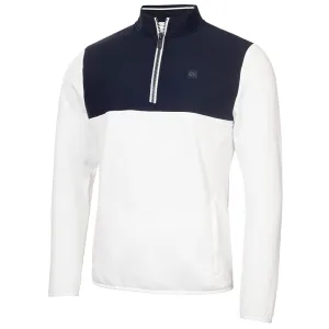 Unleash Your Power Chase What Moves You Calvin Klein Atlantic Hybrid 1/2 Zip Pullover - White
