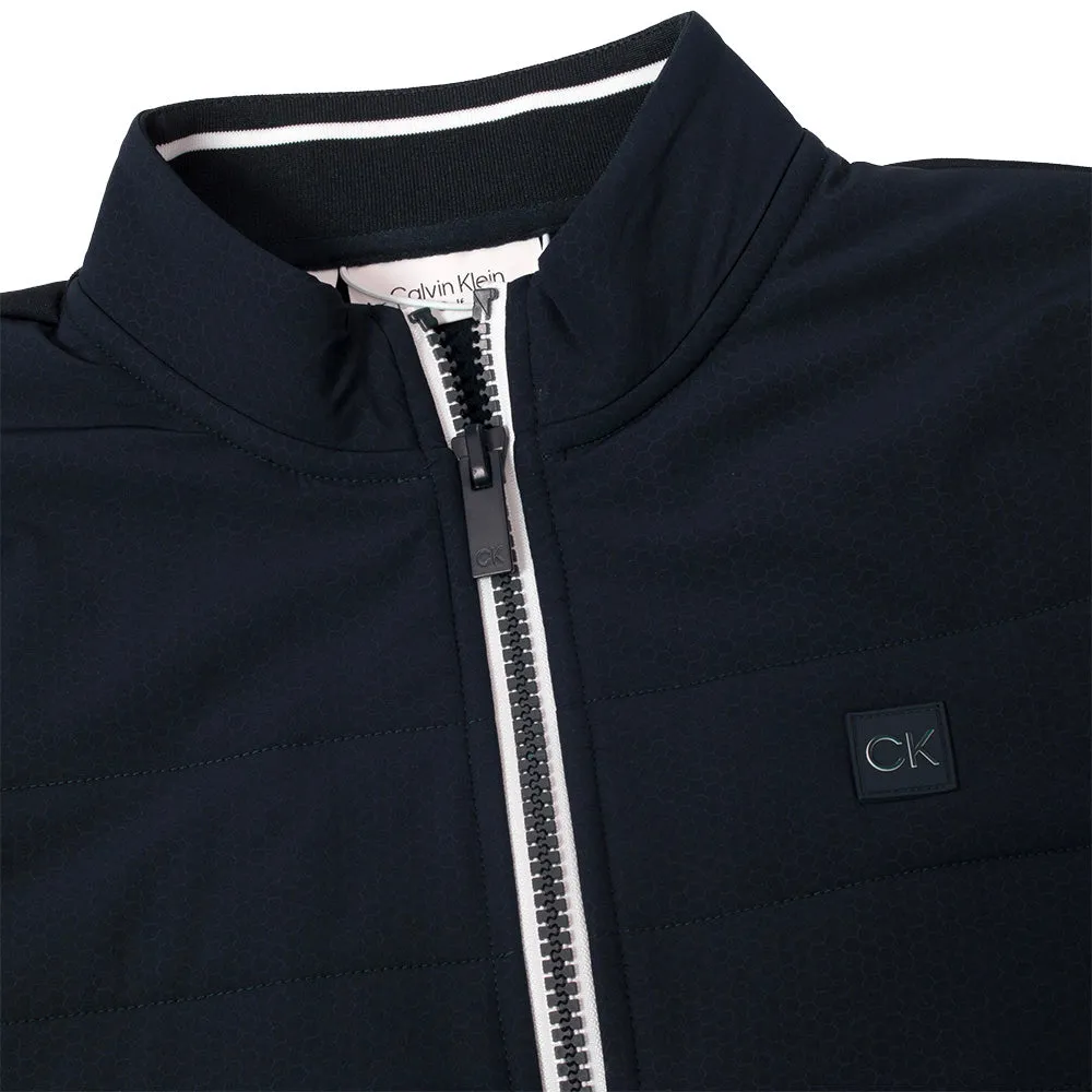 New Year's Eve Sale Christmas Day Sale Calvin Klein Atlantic Hybrid Full Zip Pullover - Navy