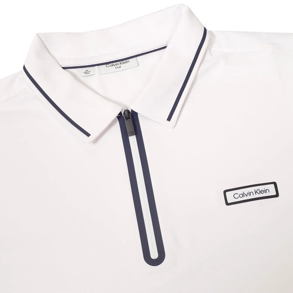 Confidence Starts Here Calvin Klein Belmont Polo Shirt - White