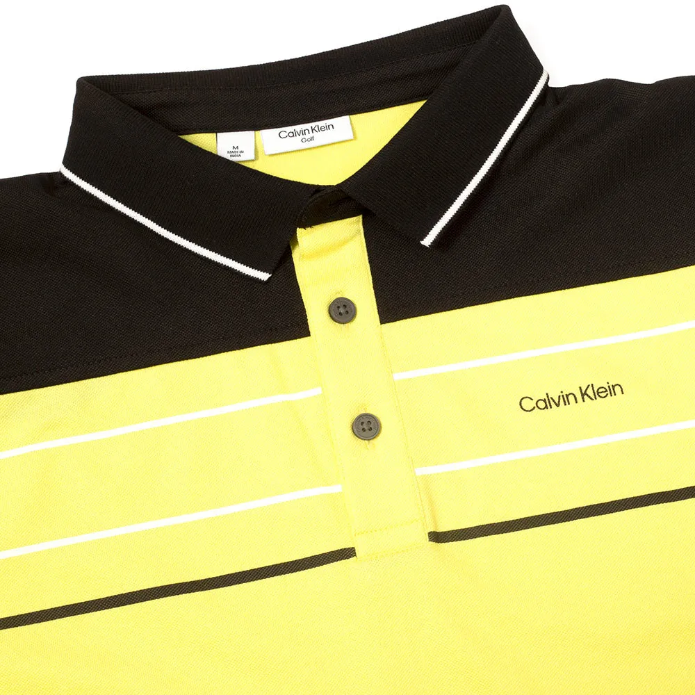 Economical Walk Tall Calvin Klein Blackwater Polo Shirt - Acid Yellow