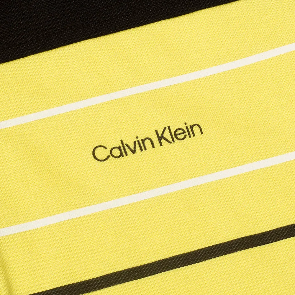 Style Meets Power Break Boundaries Calvin Klein Blackwater Polo Shirt - Acid Yellow