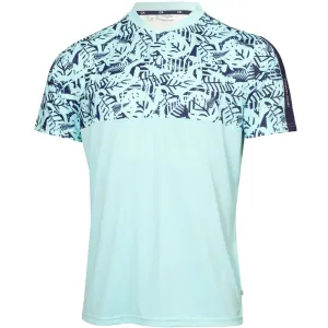 Step into the Beat Calvin Klein Brookhill Blade Collar Polo Shirt - Aqua