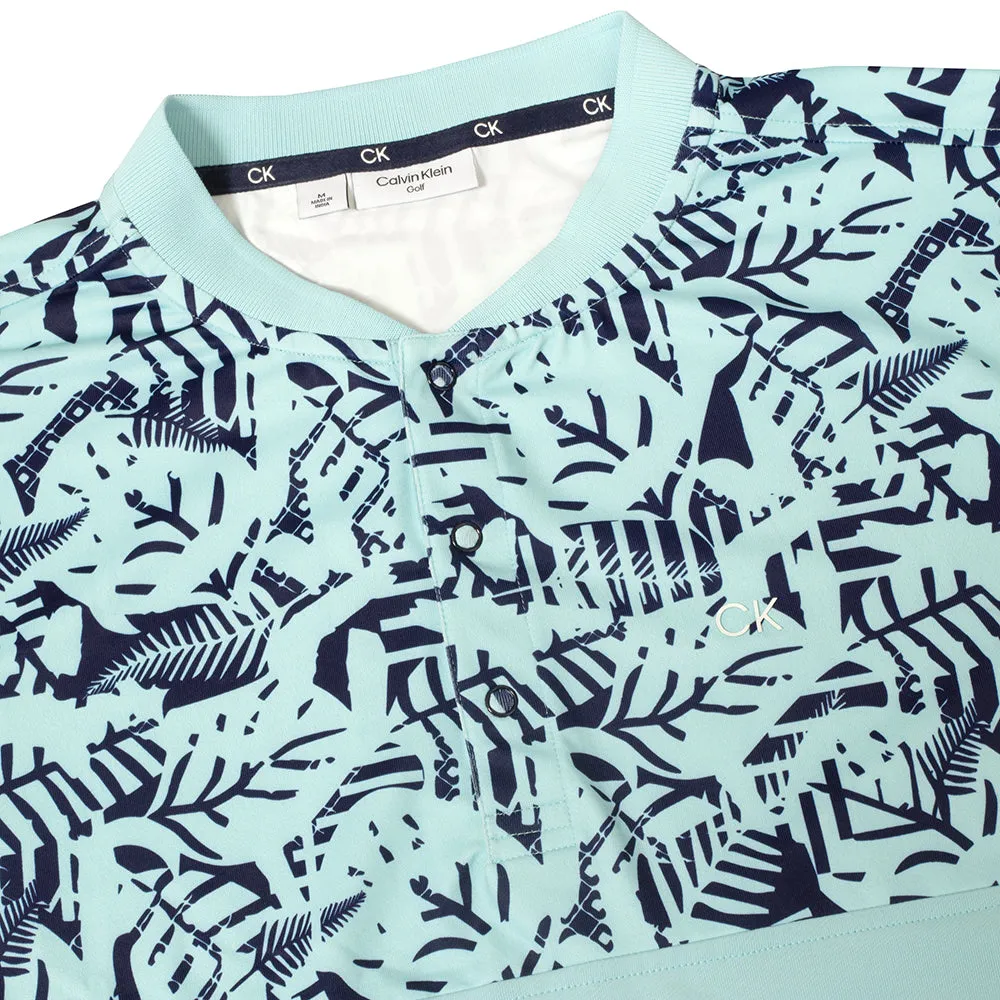 Keep Going Strong Calvin Klein Brookhill Blade Collar Polo Shirt - Aqua