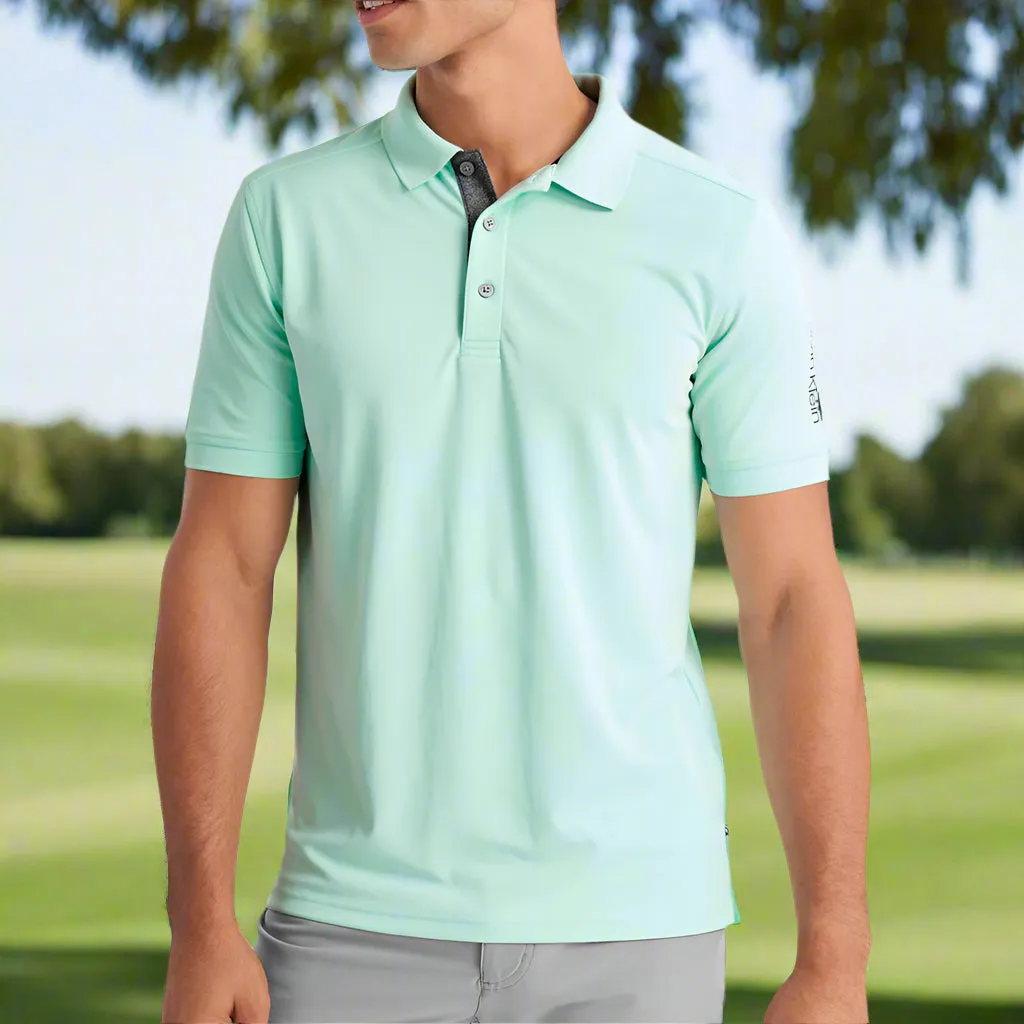 Rise Every Time Calvin Klein Club Polo Shirt - Aqua