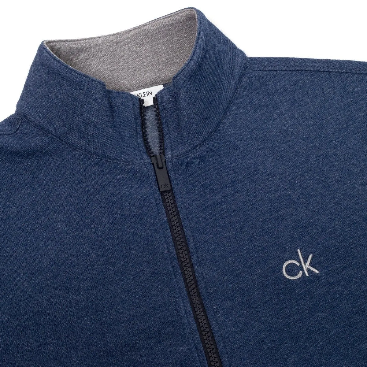 Own the Streets Calvin Klein Columbia Full Zip Sweater - Denim Marl