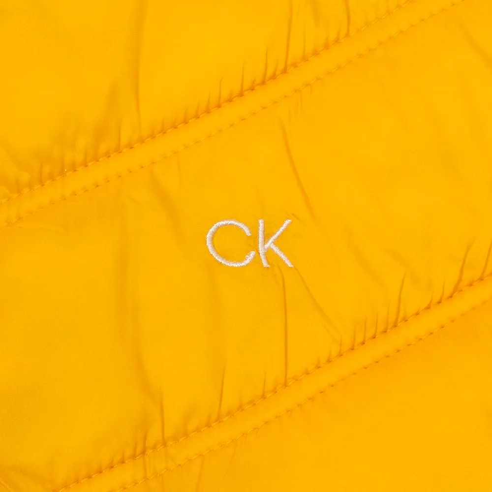 Calvin Klein Frontera Hybrid Gilet - Mustard Own the Vibe Walk Loud