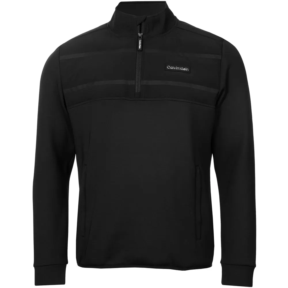 Black Friday Sale Calvin Klein Houston Hybrid 1/2 Zip - Black
