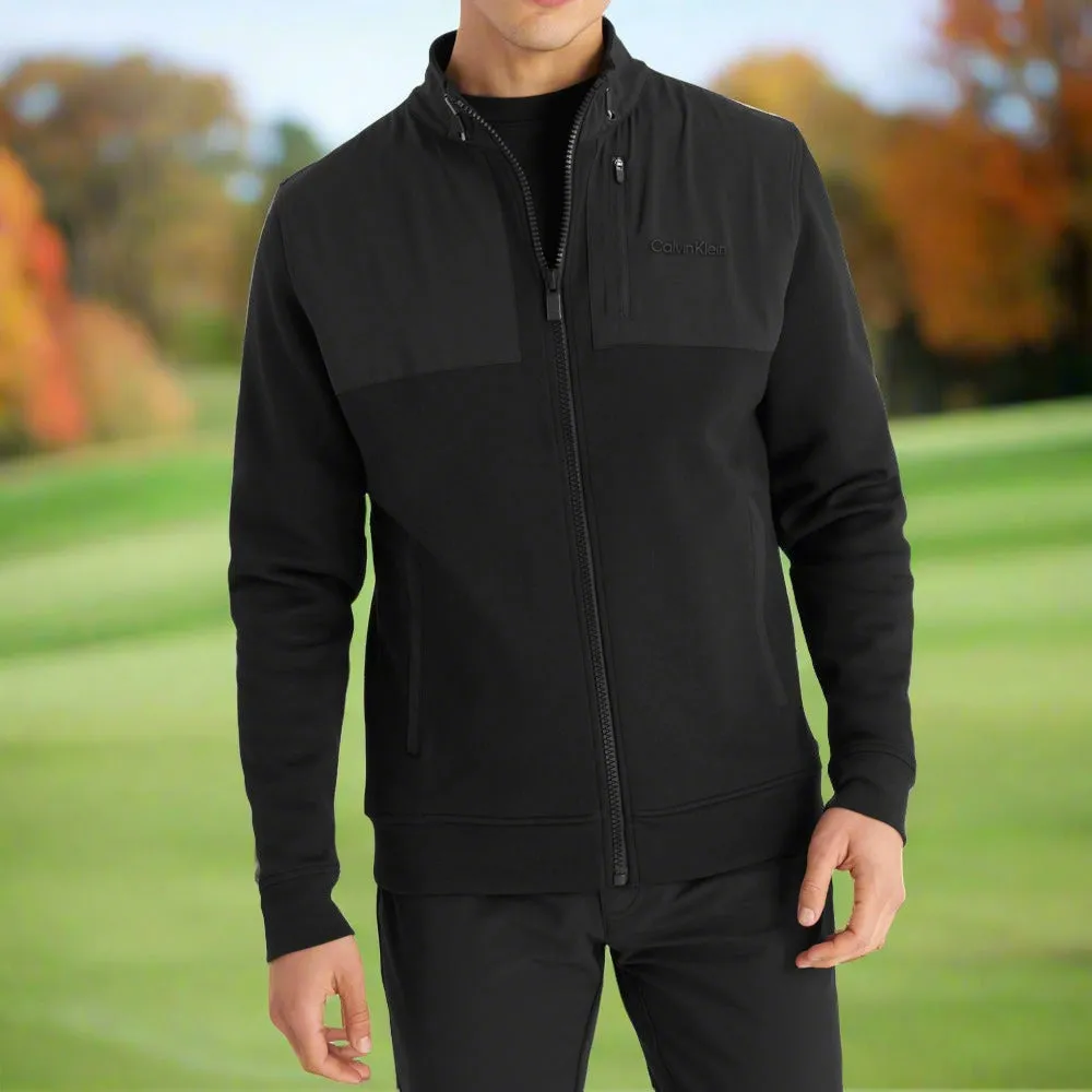Calvin Klein Hyper Tech Full Zip Sweater - Black Empower Your Journey