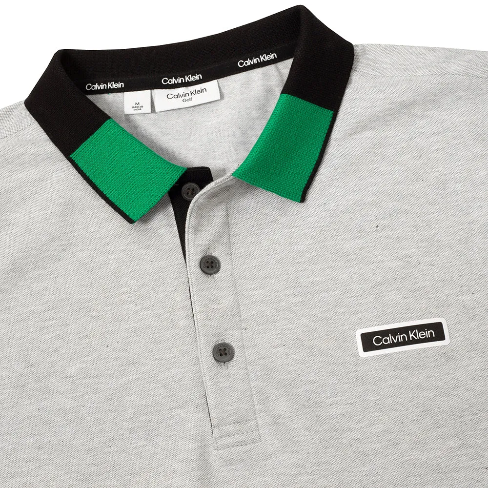 Memorial Day Sale Calvin Klein Madison Polo Shirt - Silver Marl